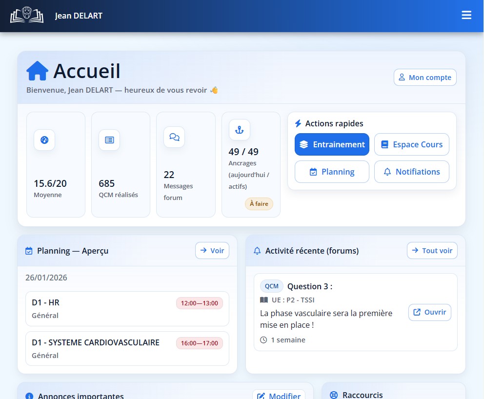Aperçu de l'application PRIMEDIS